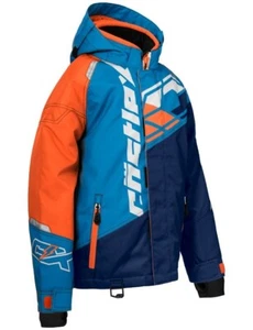 CODE-G4 YOUTH JACKET NAVY/PROCESS BLUE/ORANGE SM Snowmobiling Waterproof 72-7902 - Picture 1 of 1