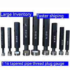 NPT 1/16" 1/8" 1/4" 3/8" 1/2" 3/4" 1" ~ 2" Taper Pipe Plug Thread Gage Gauge