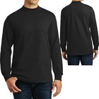 Big Mens Mock Turtleneck Long Sleeve T-Shirt Tee XL, 2XL, 3XL, 4XL