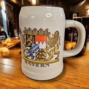 Bayern Coat Of Arm’s Lion German Vintage 5” Beer Mug Stein - Picture 1 of 8