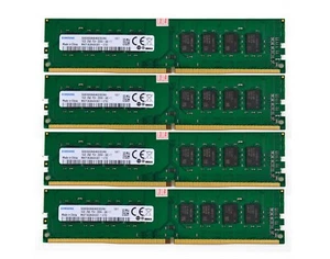 Samsung 4x 16GB PC4-2666V DDR4-21300MHz 288Pin UDIMM Desktop Memory RAM Test、CPU - Picture 1 of 8