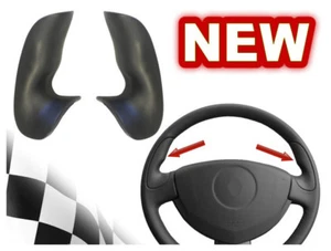 FOR RENAULT SPORT RS CLIO MK2 II 2 (1999-2006) Steering Wheel Rubber Trims Grips - Picture 1 of 10