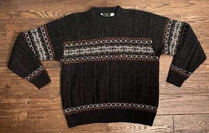 Suéter nórdico de lana vintage años 90 Abercrombie and Fitch para hombre talla L hecho en Italia - Imagen 1 de 19
