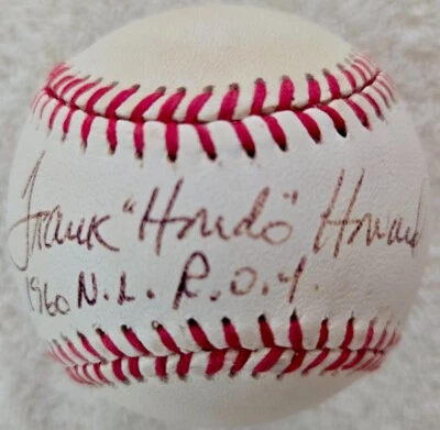 Frank "Hondo" Howard Signed "1960 N.L. R.O.Y." Autograph Ball JSA COA - Nr Mt - Image 1 of 4