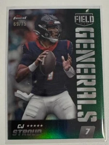CJ Stroud Topps Finest 2024 Field Generals Green Refractor /99 Houston Texans - Bild 1 von 2