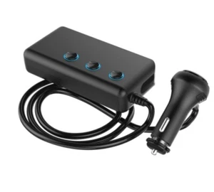 12V24V Dreifachsteckdose Zigarettenanzünder Auto PKW LKW USB Steckdosenverteiler - Bild 1 von 14