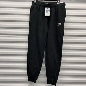 Nike Womens Sportswear Fleece Mid-Rise Black Joggers Sweatpants DQ5191-010 - Picture 1 of 7