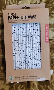 Pajitas de papel Kikkerland patrón de corteza de abedul - Imagen 1 de 2