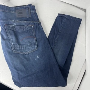 G-Star RAW SCUTAR Jeans Herren 35x32 3D Slim Taper Fit Art Splatter Print Stretch - Bild 1 von 17