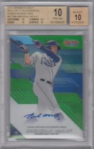 2017 BOWMANS BEST BRENDAN MCKAY GREEN ROOKIE AUTOGRAPH AUTO #D99 BGS 10 PRISTINE - Picture 1 of 1