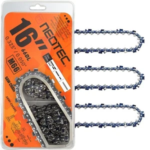 Chainsaw Chain Replacement 16" 325" LP .050 66DL for Husqvarna Makita Craftsman - Picture 1 of 7