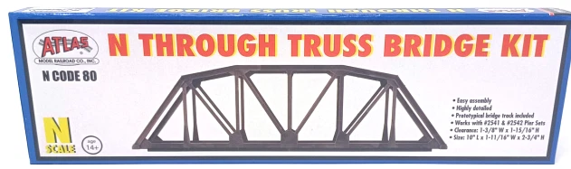 Atlas N C80 Truss Bridge Kit BLK Atl2570