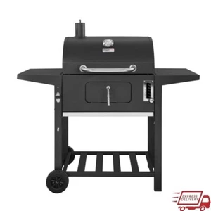 24 Inch Charcoal Grill Heavy Duty BBQ Smoker Outdoor Cooking Picnic Camping New - Picture 1 of 6