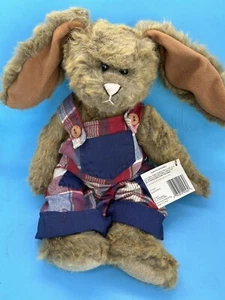 Ganz Cottage Collectibles Rafferty Rabbit 13” Plush Brown Jointed Bunny Easter - Picture 1 of 12