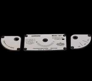 Tocadiscos Garrard 301 100 % plata original emisión de fábrica placas frontales escalonadas 2 - Imagen 1 de 4