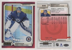 2018-19 O-Pee-Chee Platinum Red Prism /199 Connor Hellebuyck #95