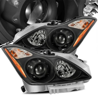 Faros proyectores negros diestros/derechos para Infiniti G37/2014-2015 Q60 2008-2013 Foto 1 de 4