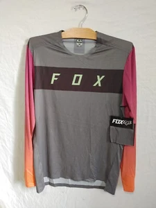 Fox Racing Men's Flexair Arcadia Long Sleeve Jersey Gray Medium 31012-052-M - Picture 1 of 2
