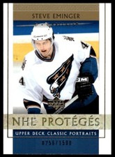 2002-03 Upper Deck Classic Portraits Steve Eminger Rookie 0256/1500 Washington