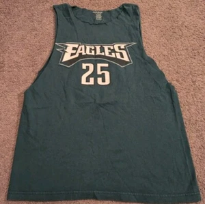 Men's Reebok Philadelphia Eagles LeSean McCoy #25 Custom Cut Jersey Tank Top - Picture 1 of 5