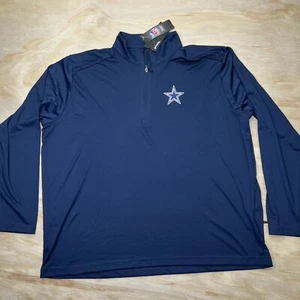 NEW XXL Dallas Cowboys Antigua Tribute Quarter-Zip Lightweight Pullover - Picture 1 of 10