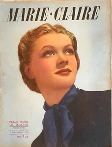 MARIE-CLAIRE n° 4 du 26 Mars 1937 (1 ère année) ancienne revue mode chapeau - Imagen 1 de 4