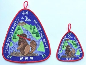 Abschnitt NE -1B ... Rückenaufnäher & Taschenaufnäher ... "Land der vielen Flüsse" - Bild 1 von 5