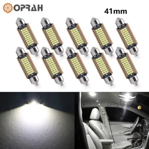 10X 41MM Festoon DE3175 LED Mapa Domo Interior Bombillas 6500K Blanco CANBUS - Imagen 1 de 8