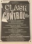 THE CLASH - GIG ADVERT - BLACKBURN- LIVERPOOL- PORTSMOUTH- BRIXTON - MARCH 1984