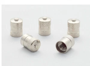 5 x Ventilkappen Silber Retro 1g leicht Ventilkappe Auto Bike Motorrad PKW vsl - Bild 1 von 6