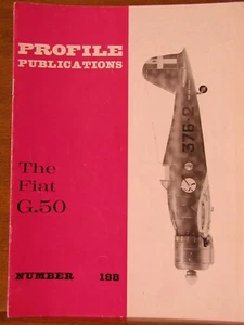 Profile Publications. Fiat G.50 WWII Italian Fighter Regia Aeronautica #188 OOP - Imagen 1 de 1