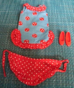 1966 "SKIPPER" FASHION~*CAN YOU PLAY?*~#1923~DRESS~SCARF+FLATS~"JAPAN"~EXCELLENT - Picture 1 of 5