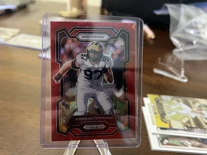 2024 Panini Prizm Draft Picks - Aidan Hutchinson #42 Red Ice Prizm - Picture 1 of 1