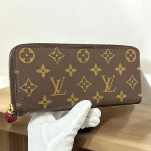 Cartera larga Louis Vuitton con monograma fucsia Clemence n86 de Japón - Imagen 1 de 11