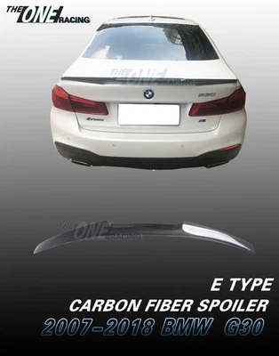 Карбоновый спойлер для 2017-2021 BMW G30 G38 530i 540i F90 M5 седан тип E - Изображение 1 из 4