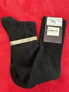 NWT Nordstrom 77% Merino Wool OTC Black Dress Socks for Men Size M Medium 8-10 - Picture 1 of 6