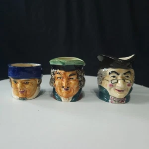 Lote de 3 tazas pequeñas vintage de personajes Toby ocupados Japón años 40/50 - Imagen 1 de 16