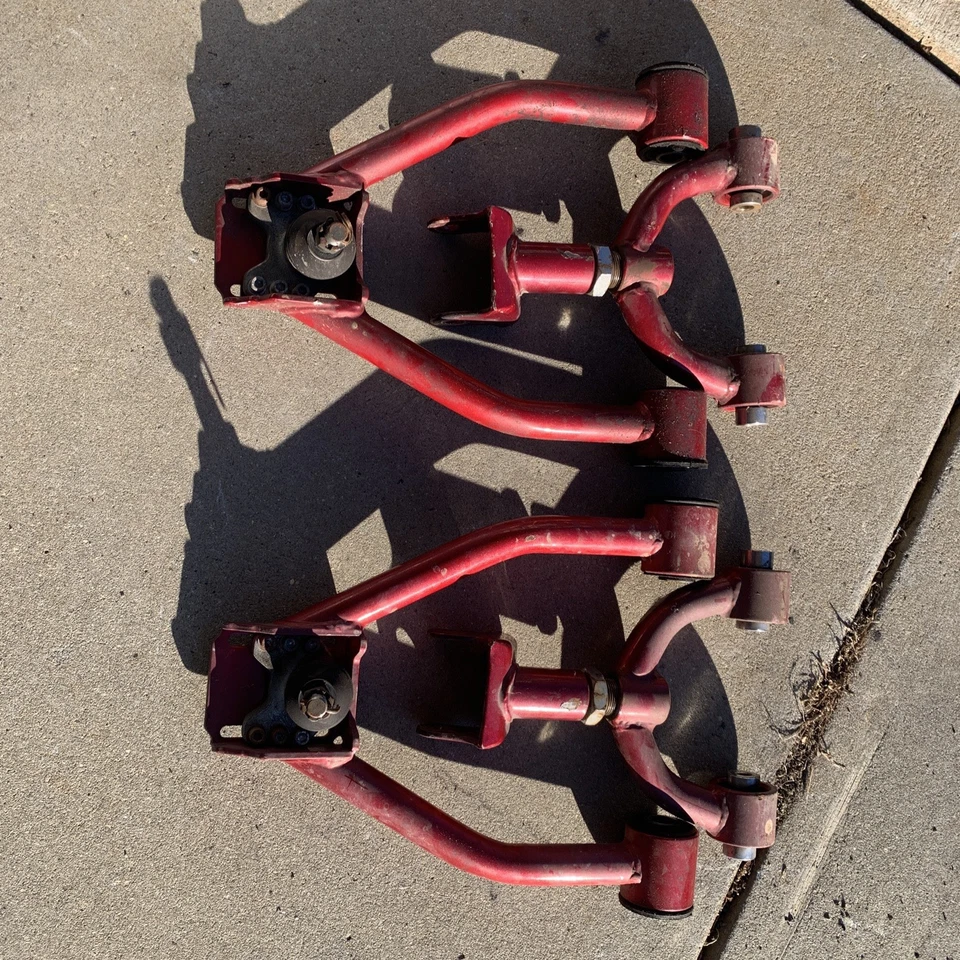 BRAZO DE CONTROL DE INCLINACIÓN SUPERIOR DELANTERO + TRASERO DURO 4 PIEZAS PARA MAZDA MIATA MX5 90-97 *USADO* Foto 1 de 4