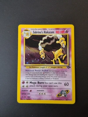 ✨ Sabrina’s Alakazam Holo 16/132 – 2000 Gym Challenge WOTC Vintage Pokémon Card - Image 1 of 2
