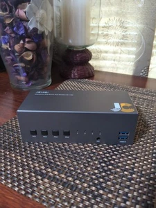 Displayport KVM Switch Dual Monitor 4 Computers 8K@60Hz USB 3.0 DP 1.2 READ DESC - Picture 1 of 2