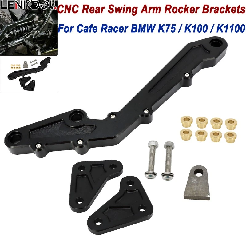 Kit de soporte basculante brazo oscilante asiento trasero de aleación Mortorcycle para BMW K75 K100 K1100  Foto 1 de 4