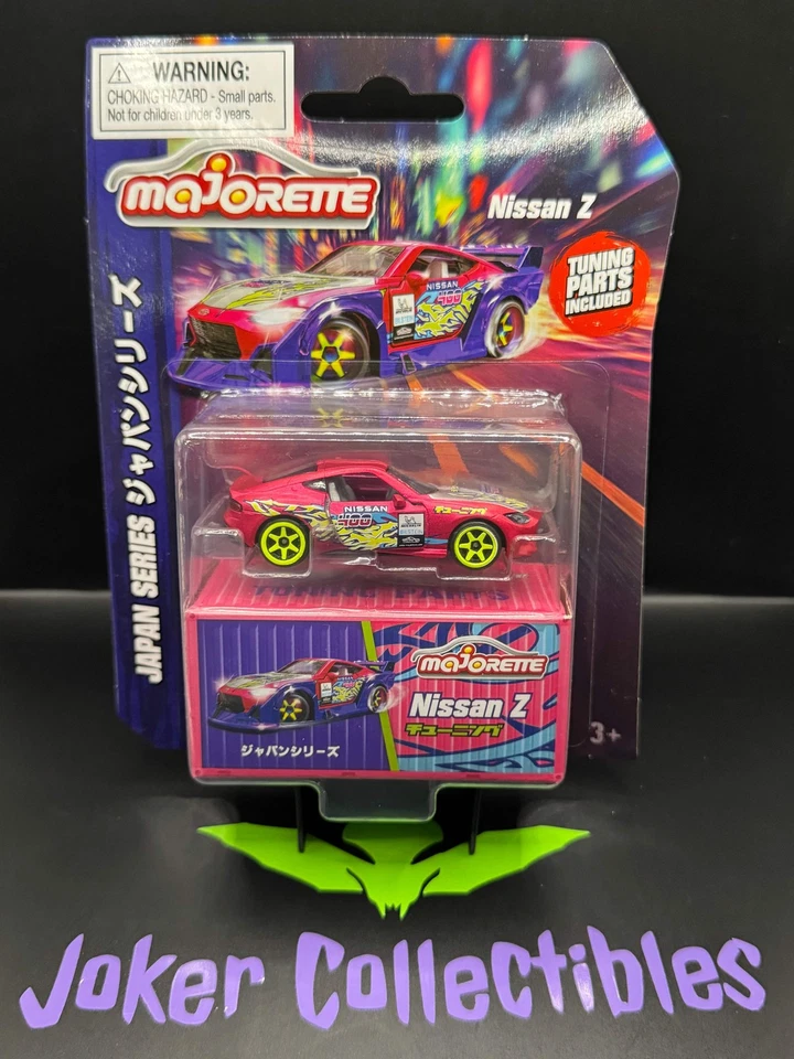 Majorette Deluxe Cars Japan Series rosa Nissan Z com peças de ajuste - Imagem 1 de 1