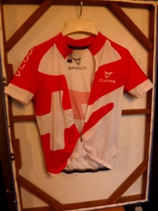 CUORE RED,WHITE,BLACK UNISEX ADULTS CYCLING JERSEY      SZ. XS     NWOT - Picture 1 of 3