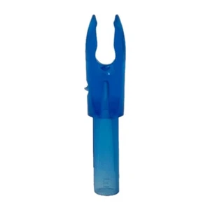 50 Count Bohning G 4mm Arrow F Nocks: Micro. 166": Clear Blue NOS - Picture 1 of 3