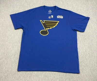 St Louis Blues Shirt Mens 2XL Blue Stanley Cup Final NHL Fanatics Maroon 7 - Image 1 of 4