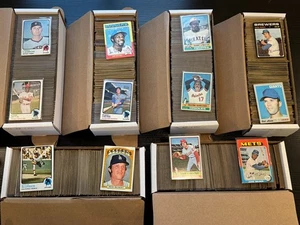 (~3.000) 1970-1976 Topps Baseball Karten Vintage Lot, Low Grade, *SEWALL* - Bild 1 von 3