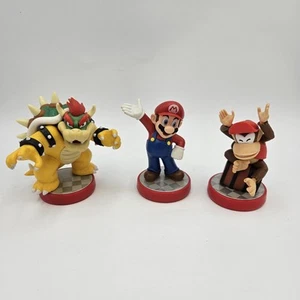 Diddy Kong, Bowser, and Mario from Amiibo Super Mario Bros. Series - Picture 1 of 5