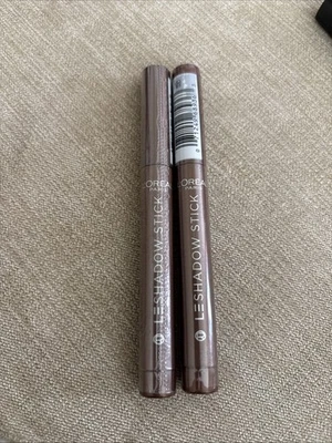 L'Oreal 2pc Lot Le Shadow Stick Eyeshadow ~ 240 Brown Abyss ~ New & Sealed (x2) - Image 1 of 2