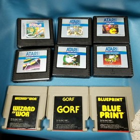 Lot of 9 Atari 5200 UNTESTED Game Cartridges Pacman Space Invaders +