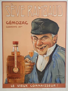 Affiche originale ancienne Sève Rambaud - Gémozac Charente /RS324 - Picture 1 of 2